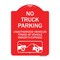 Signmission No Parking No Truck Parking Unauthorized Vehicles Towed at Vehicle Owners Expense W, RW-1824-23660 A-DES-RW-1824-23660 - alternate 1